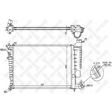 10-25119-SX STELLOX Радиатор, охлаждение двигателя