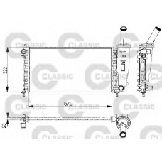 232578 VALEO Радиатор, охлаждение двигателя