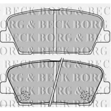 BBP2238 BORG & BECK Комплект тормозных колодок, дисковый тормоз