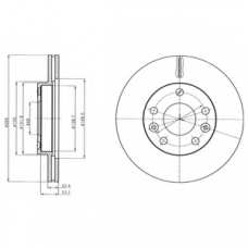 BG4455 DELPHI Тормозной диск