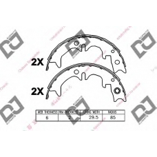 BS1234 DJ PARTS Комплект тормозных колодок