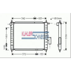 5200611 KUHLER SCHNEIDER Радиатор, охлаждение двигател