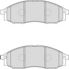 FD7155A NECTO Комплект тормозных колодок, дисковый тормоз