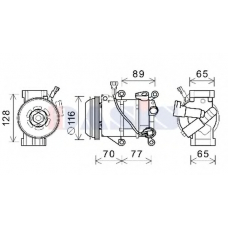 852875N AKS DASIS Компрессор, кондиционер