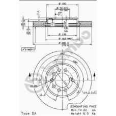 09.7629.10 BREMBO Тормозной диск