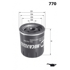 ELH4180 MECAFILTER Масляный фильтр