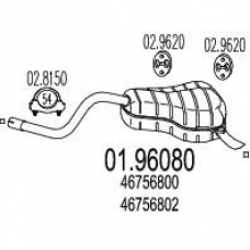 01.96080 MTS Глушитель выхлопных газов конечный