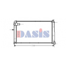 060800N AKS DASIS Радиатор, охлаждение двигателя