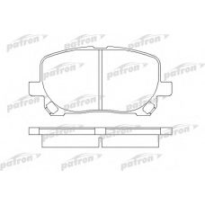 PBP1529 PATRON Комплект тормозных колодок, дисковый тормоз
