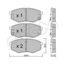 822-942-0 CIFAM Комплект тормозных колодок, дисковый тормоз