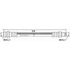 FBH6324 FIRST LINE Тормозной шланг