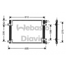 82D0226108MA WEBASTO Конденсатор, кондиционер