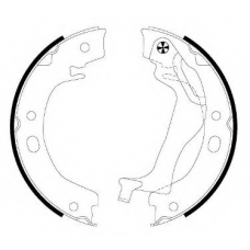 8DA 355 050-741 HELLA PAGID Комплект тормозных колодок, стояночная тормозная с