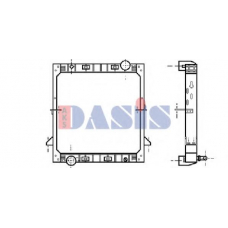 400010N AKS DASIS Радиатор, охлаждение двигателя