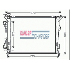 5700541 KUHLER SCHNEIDER Радиатор, охлаждение двигател