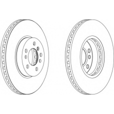 DDF1256-1 FERODO Тормозной диск