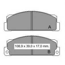 832170 Vema Комплект тормозных колодок, дисковый тормоз