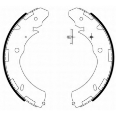 8DB 355 000-421 HELLA PAGID Комплект тормозных колодок