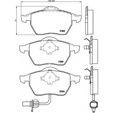 8DB 355 008-911 HELLA Комплект тормозных колодок, дисковый тормоз