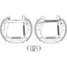 8DB 355 005-241 HELLA Комплект тормозных колодок