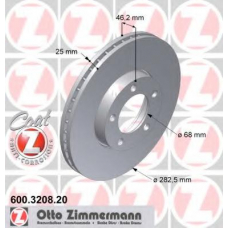 600.3208.20 ZIMMERMANN Тормозной диск