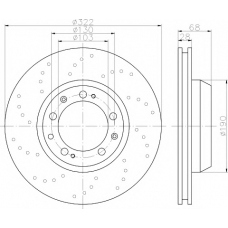 MDC2355L MINTEX Тормозной диск