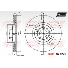 877229.6880 MAXTECH Тормозной диск