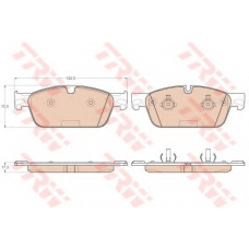 GDB1970 TRW Комплект тормозных колодок, дисковый тормоз