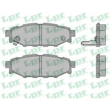 05P1408 LPR Комплект тормозных колодок, дисковый тормоз