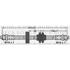 BBH7172 BORG & BECK Тормозной шланг