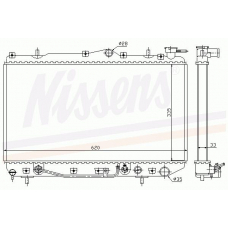 67009 NISSENS Радиатор, охлаждение двигателя