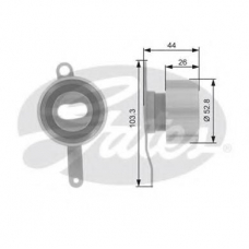 T41023 GATES Натяжной ролик, ремень грм