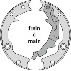 M901 MGA Комплект тормозных колодок, стояночная тормозная с