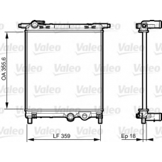735469 VALEO Радиатор, охлаждение двигателя