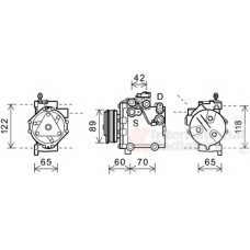 5200K125 VAN WEZEL Компрессор, кондиционер