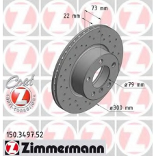 150.3497.52 ZIMMERMANN Тормозной диск