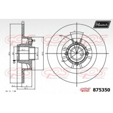 875350.0005 MAXTECH Тормозной диск