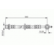 1 987 476 833 BOSCH Тормозной шланг