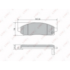 BD5731 LYNX Bd-5731 колодки тормозные передние nissan murano(z50) 3.5 03] / navara(d40) 2.5d 05] / pathfinder(r5