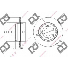 BD1366 DJ PARTS Тормозной диск