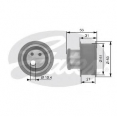 T41120 GATES Натяжной ролик, ремень грм