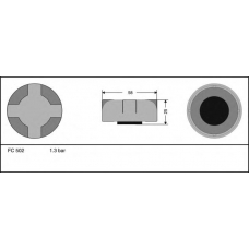 FC502 QUINTON HAZELL Крышка, резервуар охлаждающей жидкости