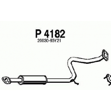 P4182 FENNO Средний глушитель выхлопных газов