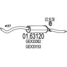 01.63120 MTS Глушитель выхлопных газов конечный