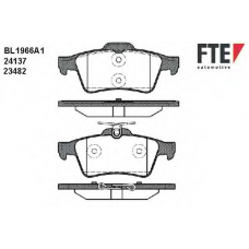 BL1966A1 FTE Комплект тормозных колодок, дисковый тормоз