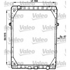 730793 VALEO Радиатор, охлаждение двигателя