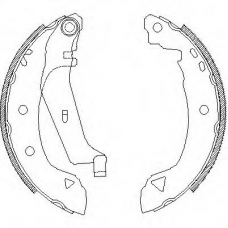Z4182.03 WOKING Комплект тормозных колодок