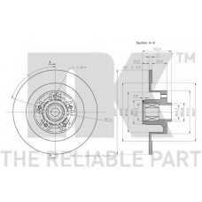 313988 NK Тормозной диск