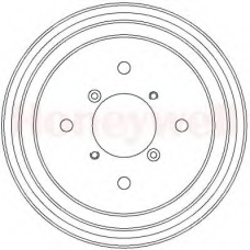 329329B BENDIX Тормозной барабан