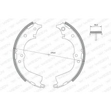 152-2447 WEEN Комплект тормозных колодок
